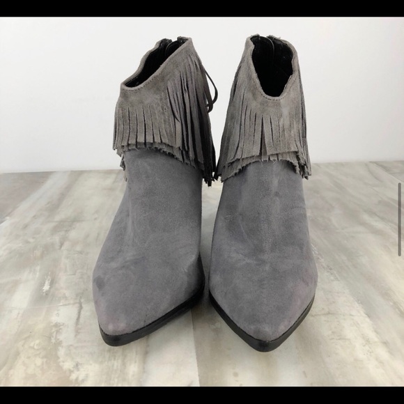 Kenneth Cole Fringe Ankle Boots - Picture 6 of 7